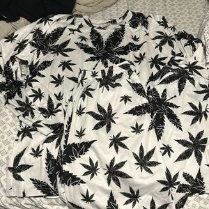 Garment One Leaf Printed Pajamas - XL